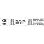 Cleste pentru piulite nituibile M5-M12 - YT-36119